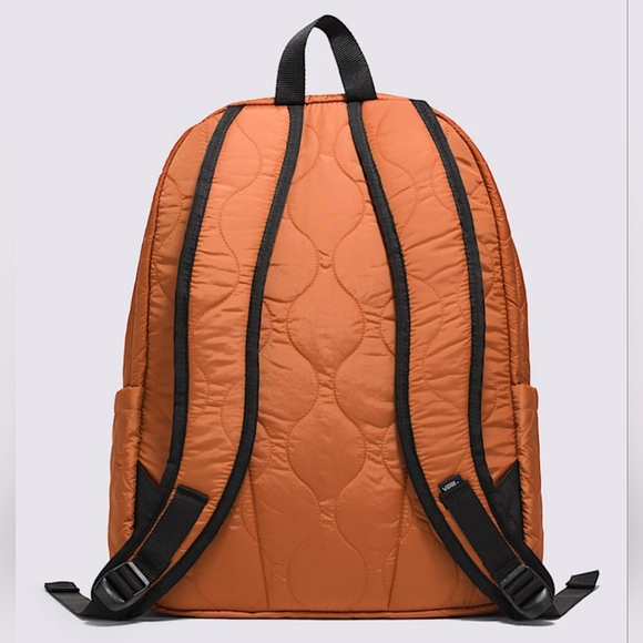 VANS Old Skool Quilted Orange Backpack. - Picture 4 of 14